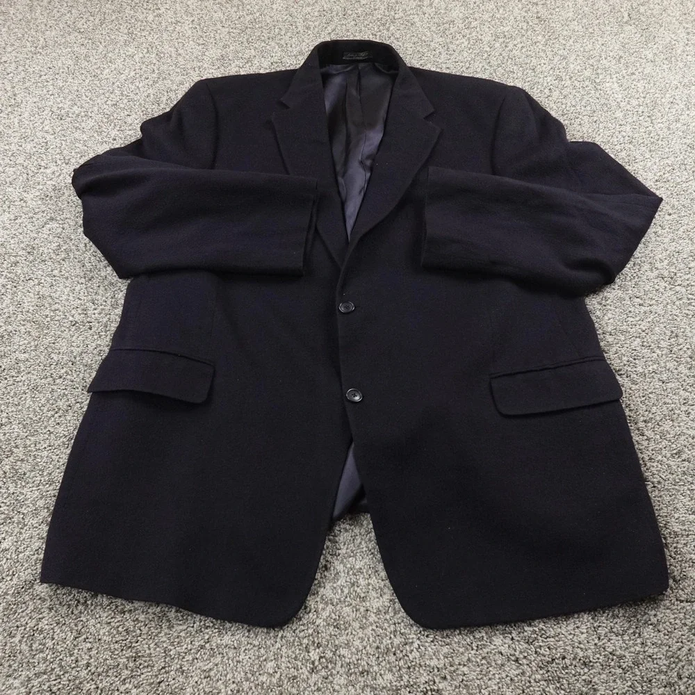 VTG Loro Piana Camel Hair Blazer Mens 50 Blue Sport Coat Suit Jacket Top Canada‎